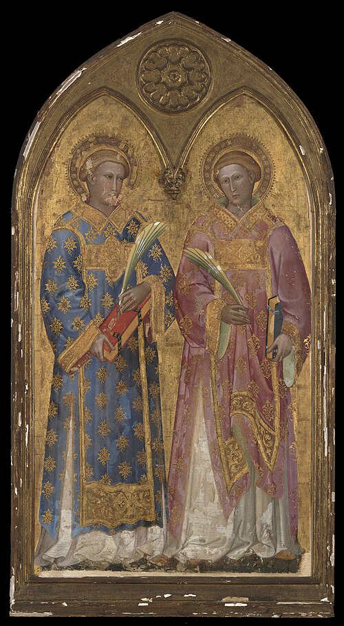 Two Deacon Saint, 1395, Giuliano di Simone