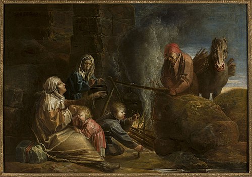 Gypsy camp, , Jan van de Venne