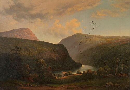 Delaware water gap, 1865, Reuben Oliver Luckenbach
