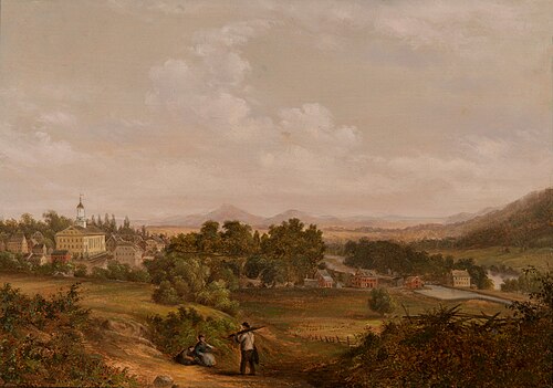 View in Bethlehem, 1860, Reuben Oliver Luckenbach