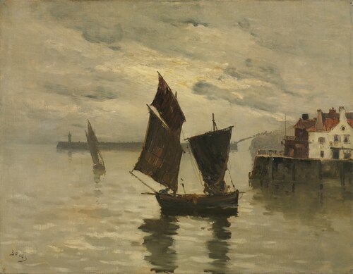 Harbor Scene, 1900, Frank-Will