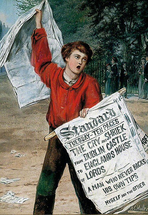Newsboy, 1864, Augustus Edwin Mulready