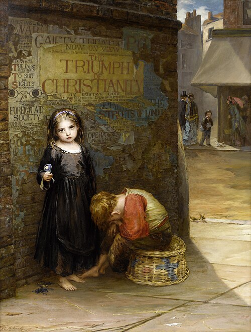 Uncared for, 1871, Augustus Edwin Mulready