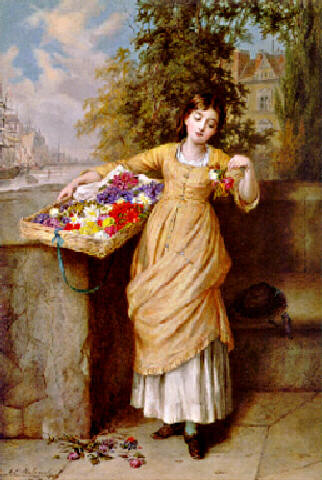 Fading flowers, 1882, Augustus Edwin Mulready