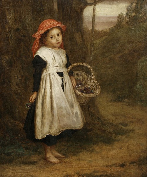 A Little Violet Seller, 1877, Augustus Edwin Mulready