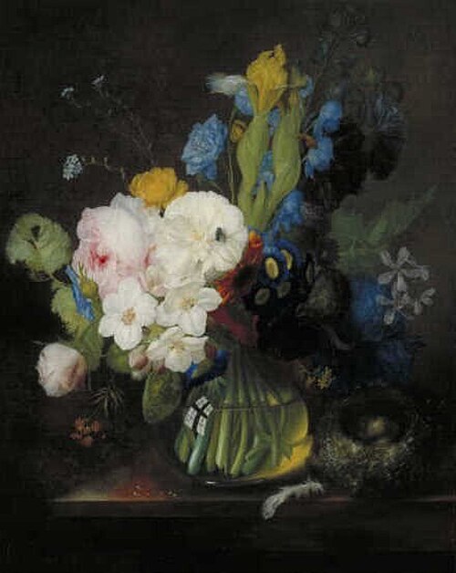 Still Life with Flowers, 1792, Georg Frederik Ziesel