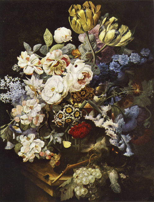 Vase of Flowers, 1790, Georg Frederik Ziesel