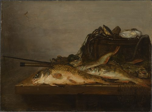 Still Life with Fish, 1648, Jan Dirven