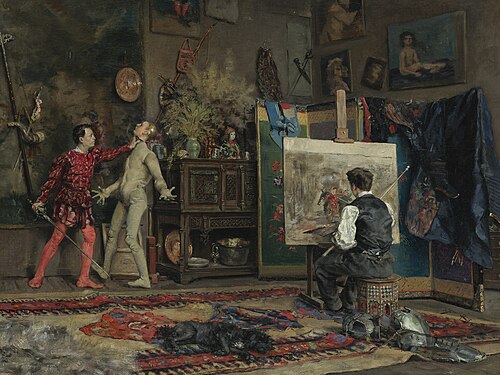 In the Artist's Studio, 1875, Julius LeBlanc Stewart
