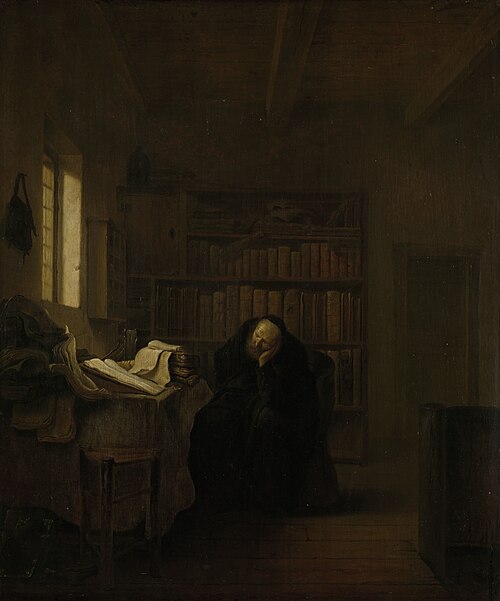 Érudit dans son cabinet, 1645, Willem de Poorter