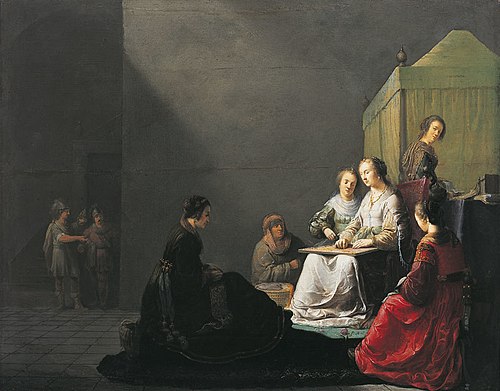 Lucrèce à l'ouvrage, 1633, Willem de Poorter