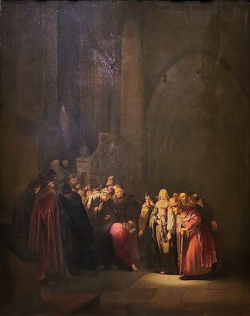 The Adulteress before Christ, 1640, Willem de Poorter