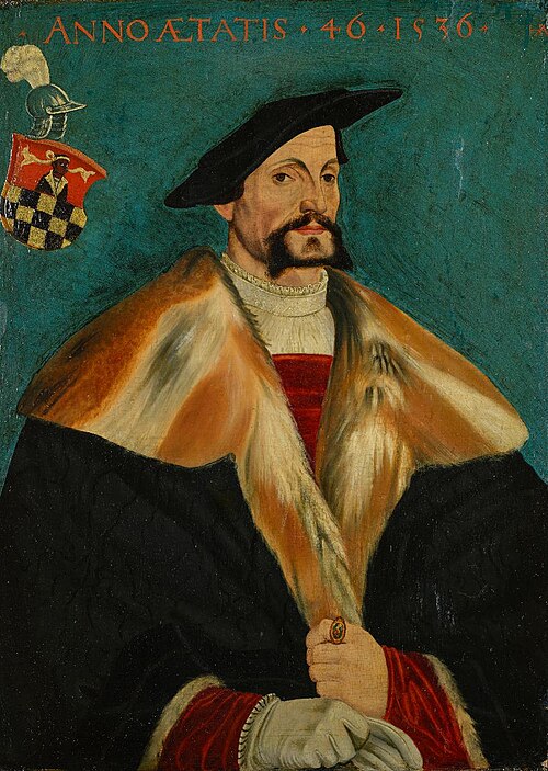 Bildnis Heinrich Rahn, 1536, Hans Asper