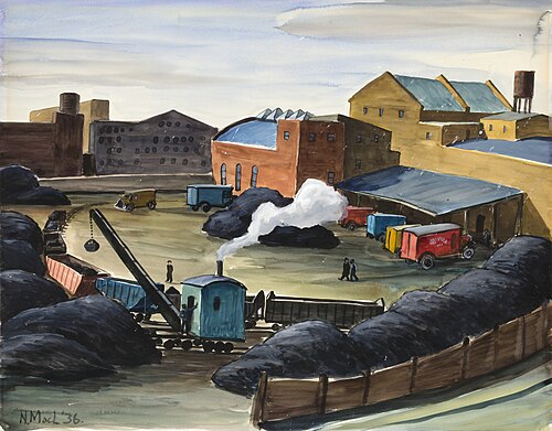 Coal Yard, 1936, Norman MacLeish