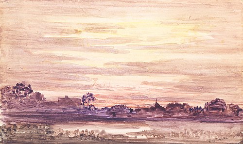 Sunset after Storm, 1900, Otto Gaertner