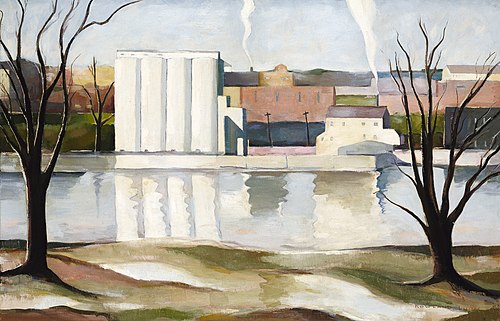 Georgetown Waterfront, 1934, Rowland Lyon