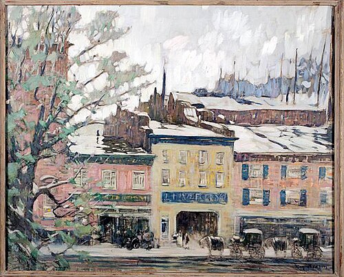 Wet Day in Old New York, 1931, Roy Brown