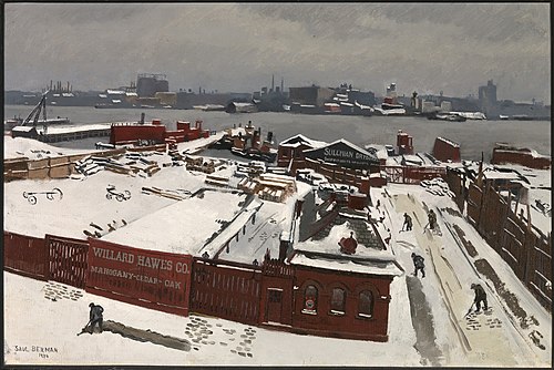 River Front, 1934, Saul Berman