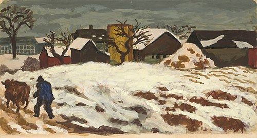 Paysage d'hiver, 1940, Schomer Lichtner