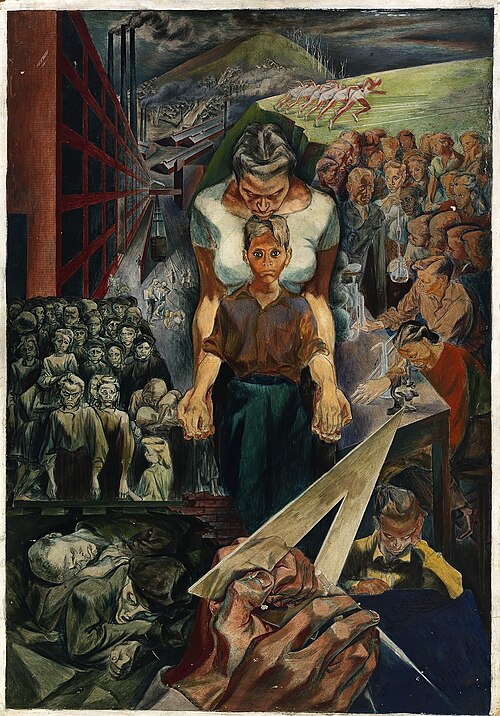 Contemporary Justice and the Child (Mural Study, Department of Justice, Washington, D.C.), 1936, Symeon Shimin