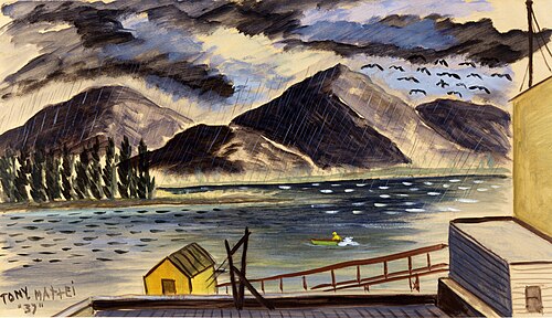 Rain, Ketchikan, Alaska, 1937, Tony Mattei