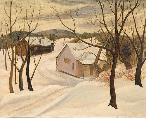 Landscape, Winter, 1933, Martha Levy