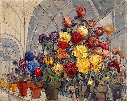 Still Life, Lincoln Park Conservatory, 1939, Reathel Keppen