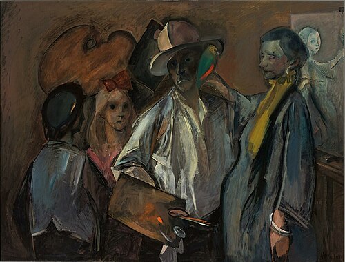 The Painter with His Family, 1920, Henri Wouters
