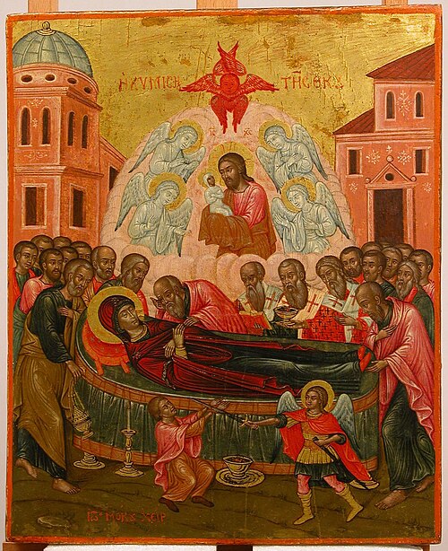 The Dormition of the Virgin, 1800, Ioannes Mokos