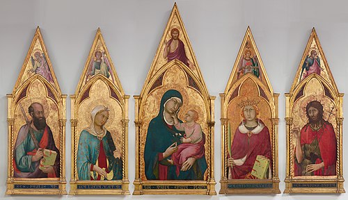 Virgin and Child with Saints, 1320, Simone Memmi de Sienne