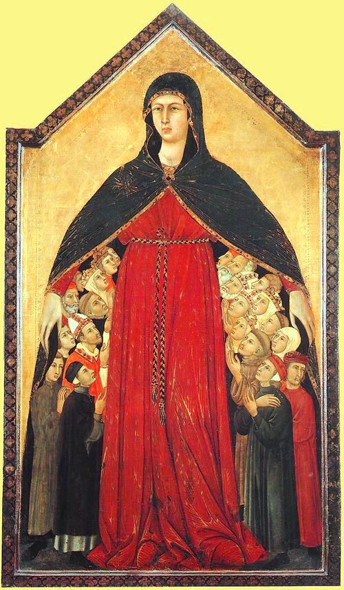 Madonna of Mercy, 1350, Simone Memmi de Sienne