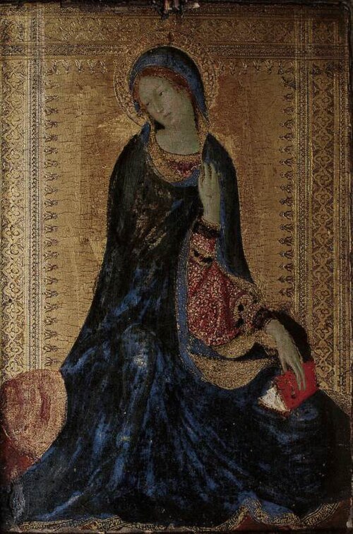 Madonna from the Annunciation Scene, 1333, Simone Memmi de Sienne