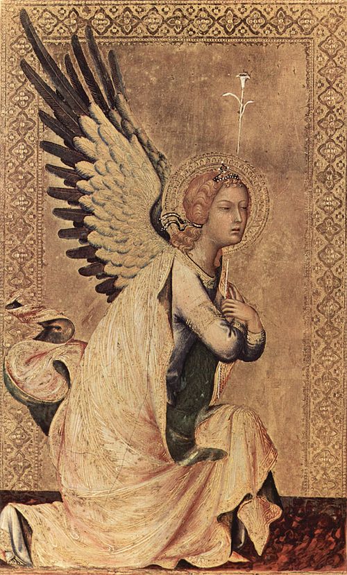 Ange de l'Annonciation, 1320, Simone Memmi de Sienne