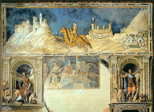 Guidoriccio da Fogliano all'assedio di Montemassi, 1330, Simone Memmi de Sienne