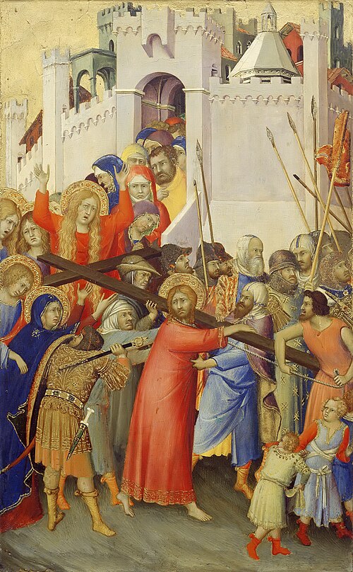 Le Portement de Croix, 1335, Simone Memmi de Sienne
