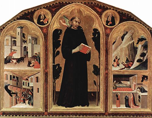 Triptyque de Sant'Agostino, 1328, Simone Memmi de Sienne