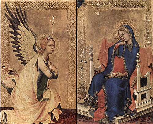 Annonciation, 1333, Simone Memmi de Sienne