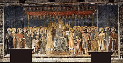 Maestà, 1317, Simone Memmi de Sienne