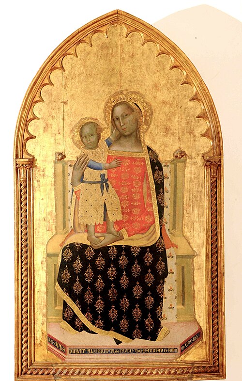 Madonna in trono con il Bambino, 1372, Allegretto Nuzi