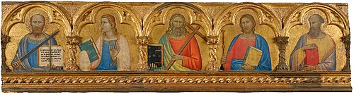 Cinque apostoli, 1370, Allegretto Nuzi