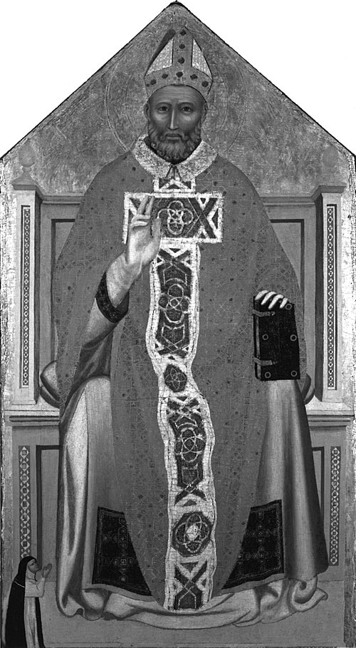 Bishop Saint Enthroned, 1365, Allegretto Nuzi