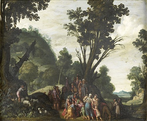 The meeting of Jacob and Esau, 1615, Jacob Symonsz. Pynas