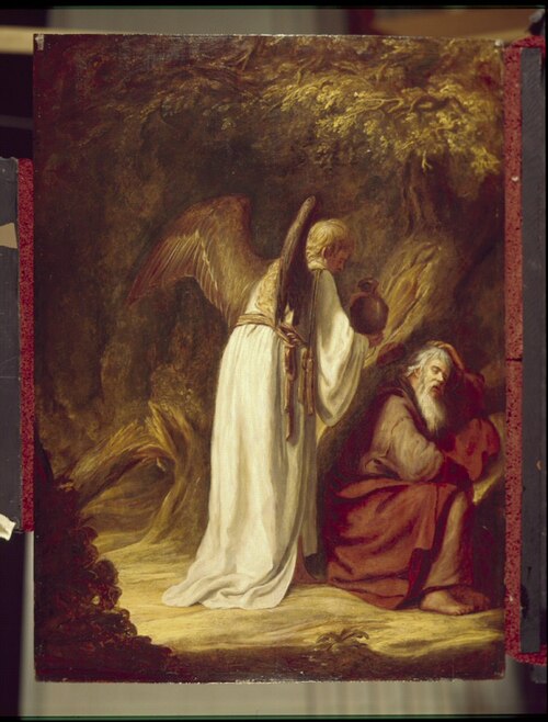 The Hermit and the Angel, , Jacob Symonsz. Pynas