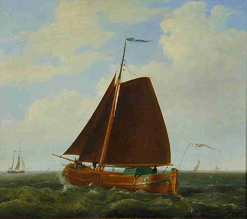 Het poonschip De Vrouwe, 1839, Casparus Johannes Morel