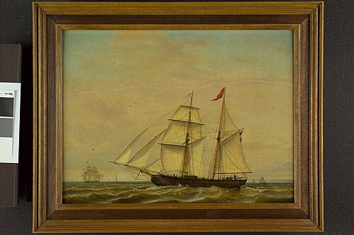 Het schoenerbrikschip Maria Johanna, 1857, Casparus Johannes Morel
