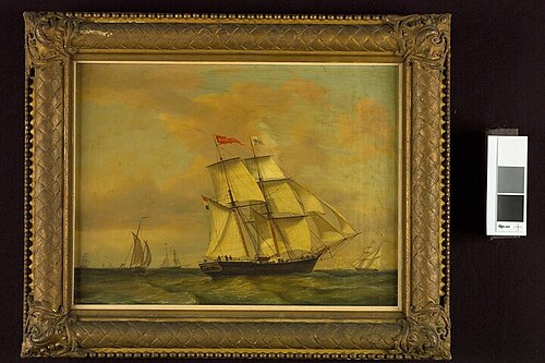 Het brikschip Reinhardt van rederij Lapidoth, 1857, Casparus Johannes Morel