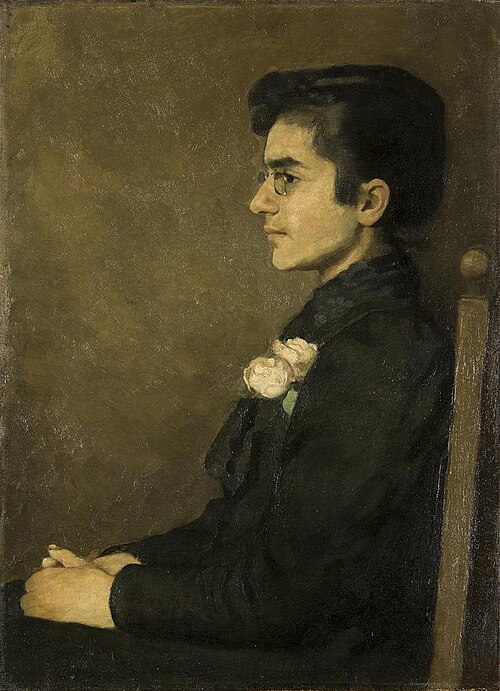 Portret Emilie Belinfante, 1893, Anna Wijthoff