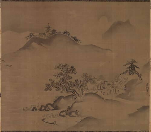Chinese Landscape, 1704, Kanō Chikanobu