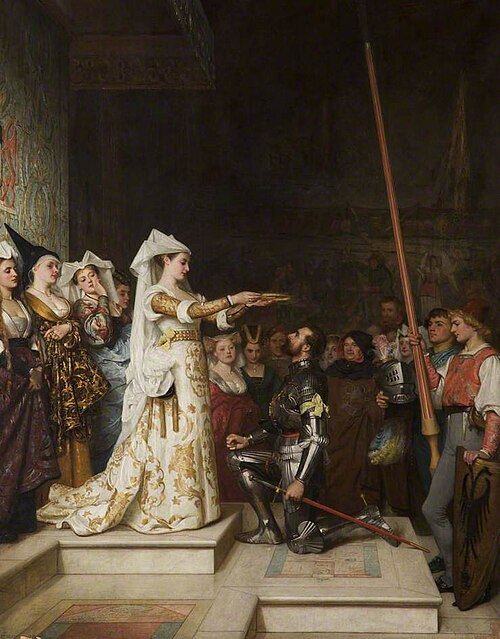 The Queen of the Tournament, 1874, Philip Hermogenes Calderon