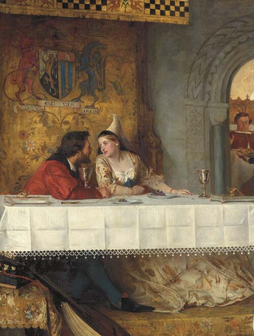Words of Love, 1863, Philip Hermogenes Calderon